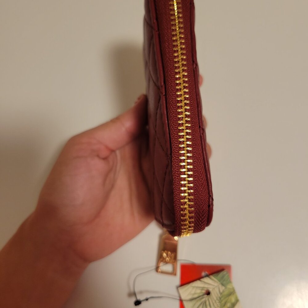 NWT Badgley Mischka Small Diamond Coin Purse with Key Ring - Picture 4 of 6